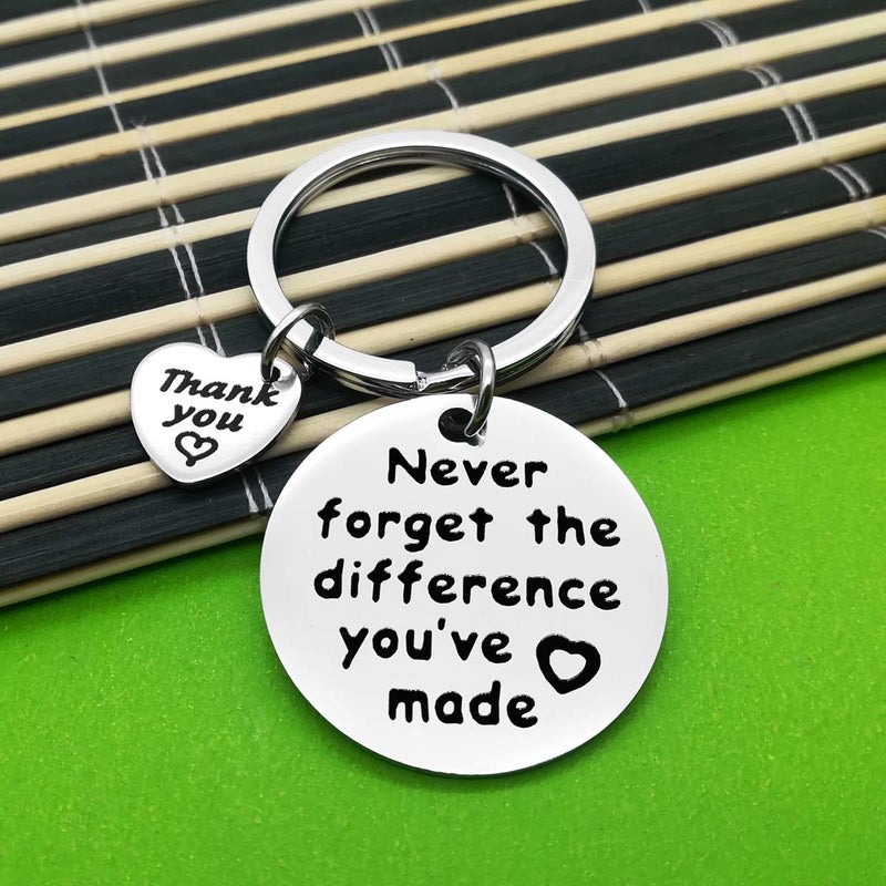 Baipilu Coworker Leaving Gift Retirement Keychain Thank You Keychains Appreciation Gifts for Colleague Teacher Coach Thank You Present Going Away Present Boss Birthday Retired Keyring - Image 4